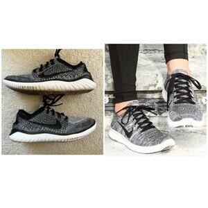 Nike Free RN Flyknit in the Black/White Oreo Colorway